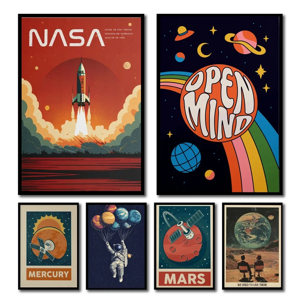 Star Map Poster - 1 шт., ретро солнечная система, планета,
