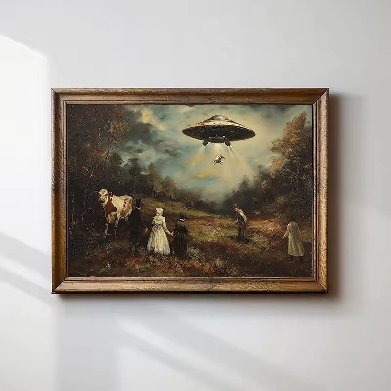 Star Map Poster - Винтажный сюрреалистичный забавный постер с изображением