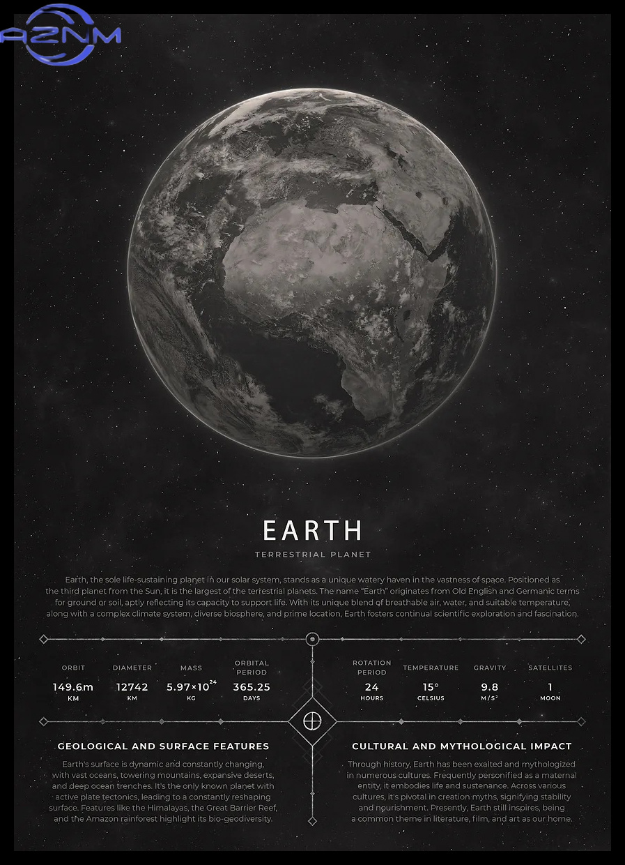 Винтажный эстетический постер  – обзор и цена Star Map Poster
