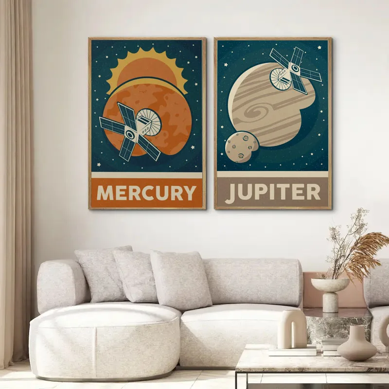 1 шт., ретро солнечная система – обзор и цена Star Map Poster